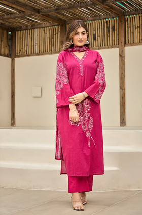 Pink Blossom Suit Set