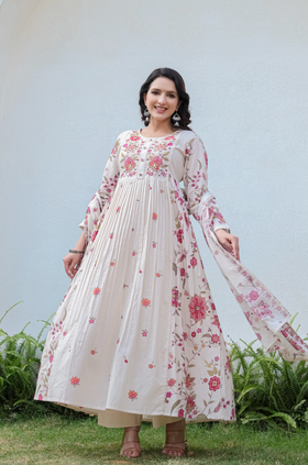 Peach Blossom Cotton Suit Set