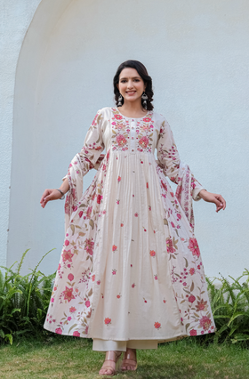 Peach Blossom Cotton Suit Set