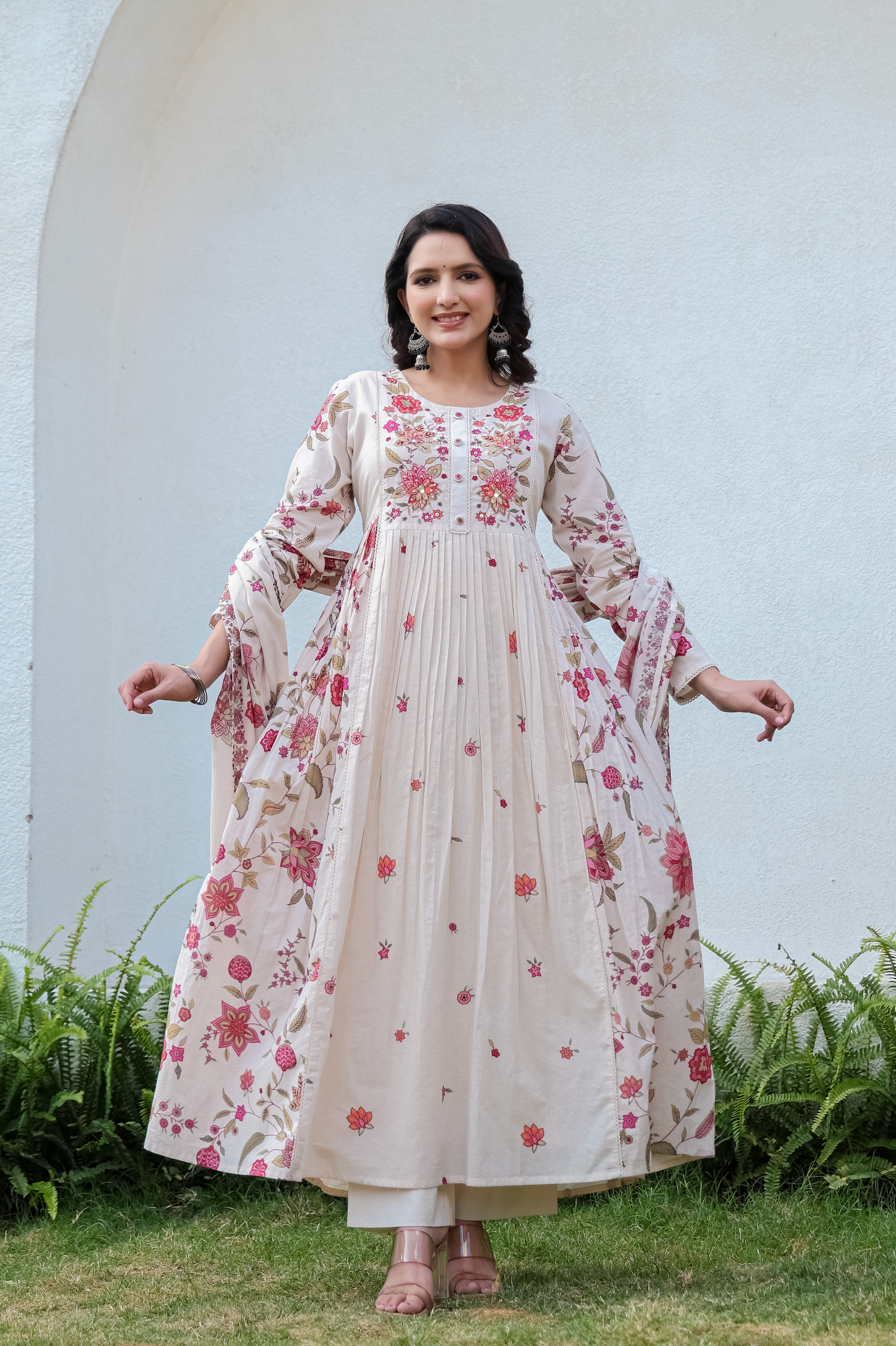 Peach Blossom Cotton Suit Set