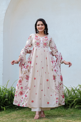 Peach Blossom Cotton Suit Set