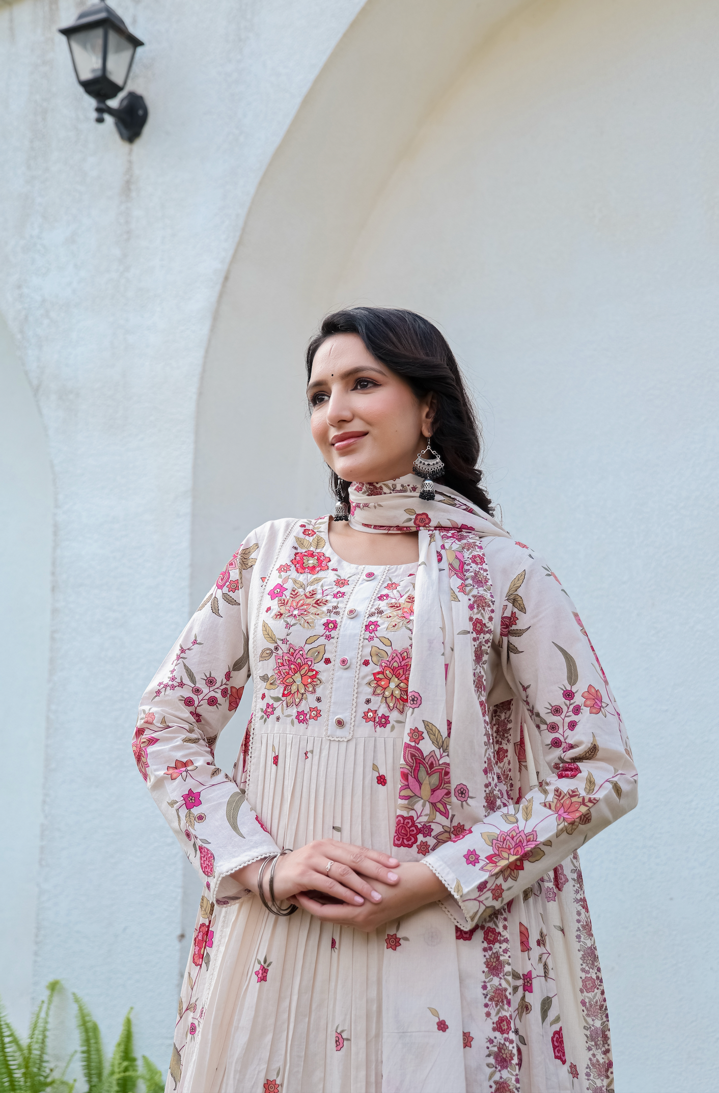 Peach Blossom Cotton Suit Set