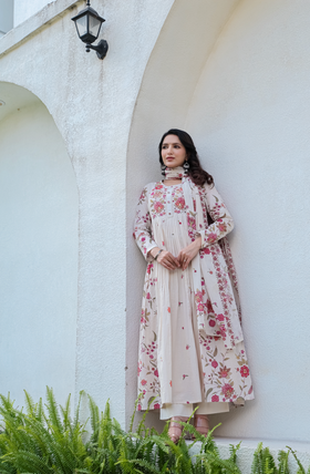 Peach Blossom Cotton Suit Set