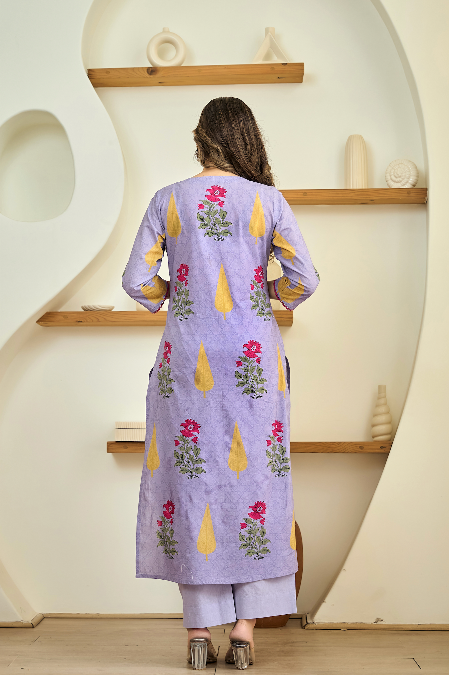 Plum Glow Cotton Suit Set