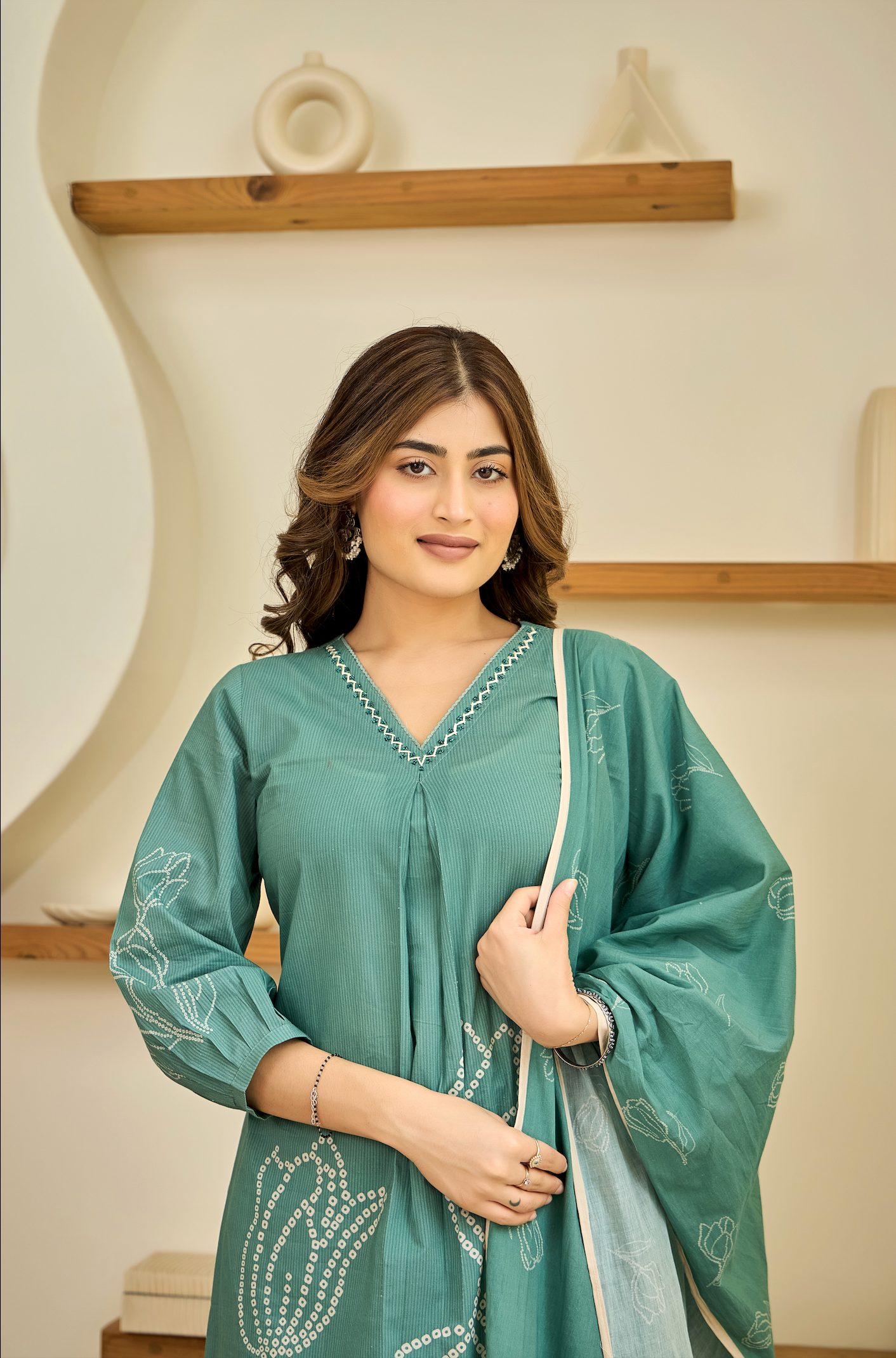 Teal Moss Suit Set