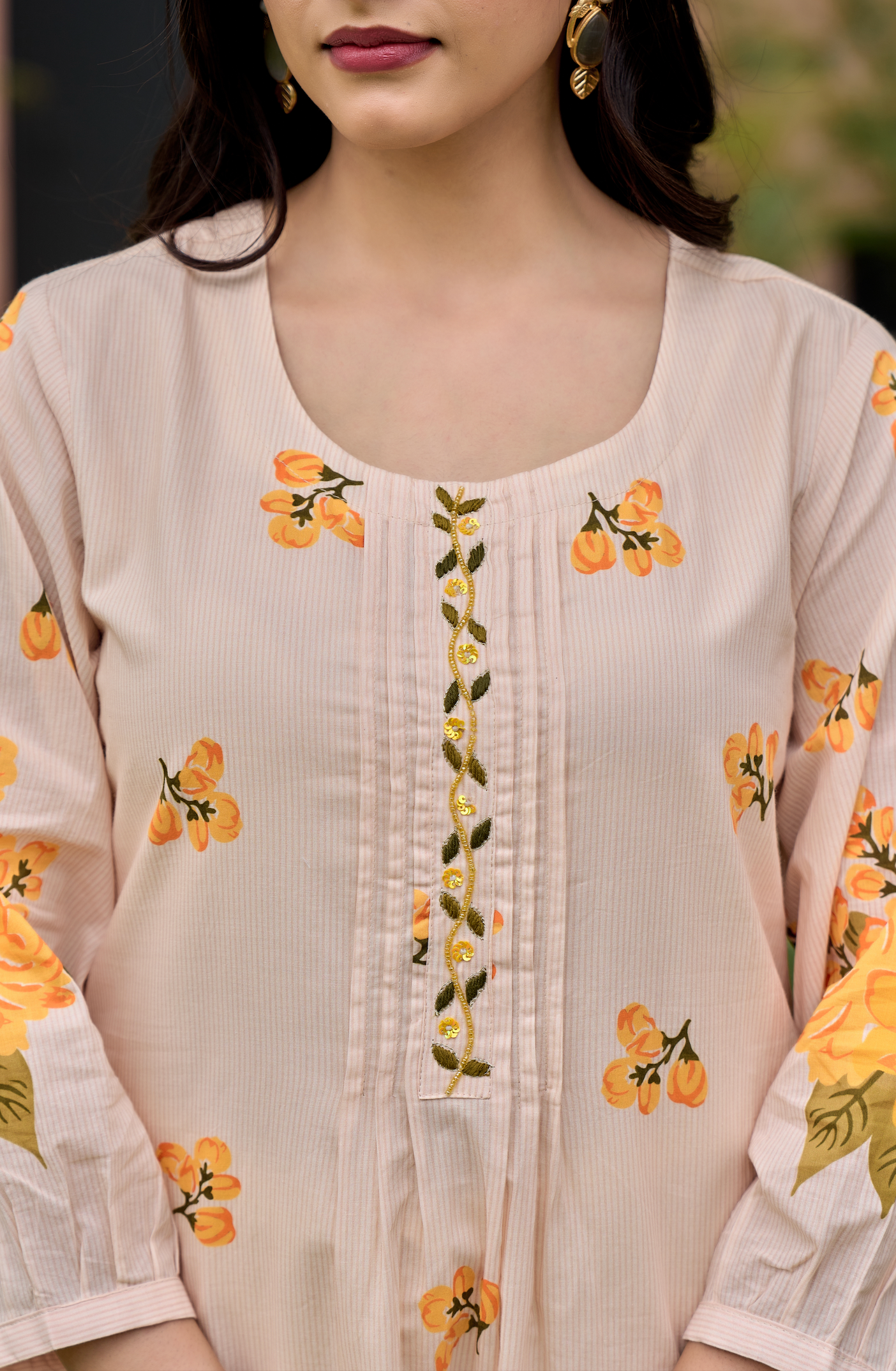 Sunlit Peach Suit Set