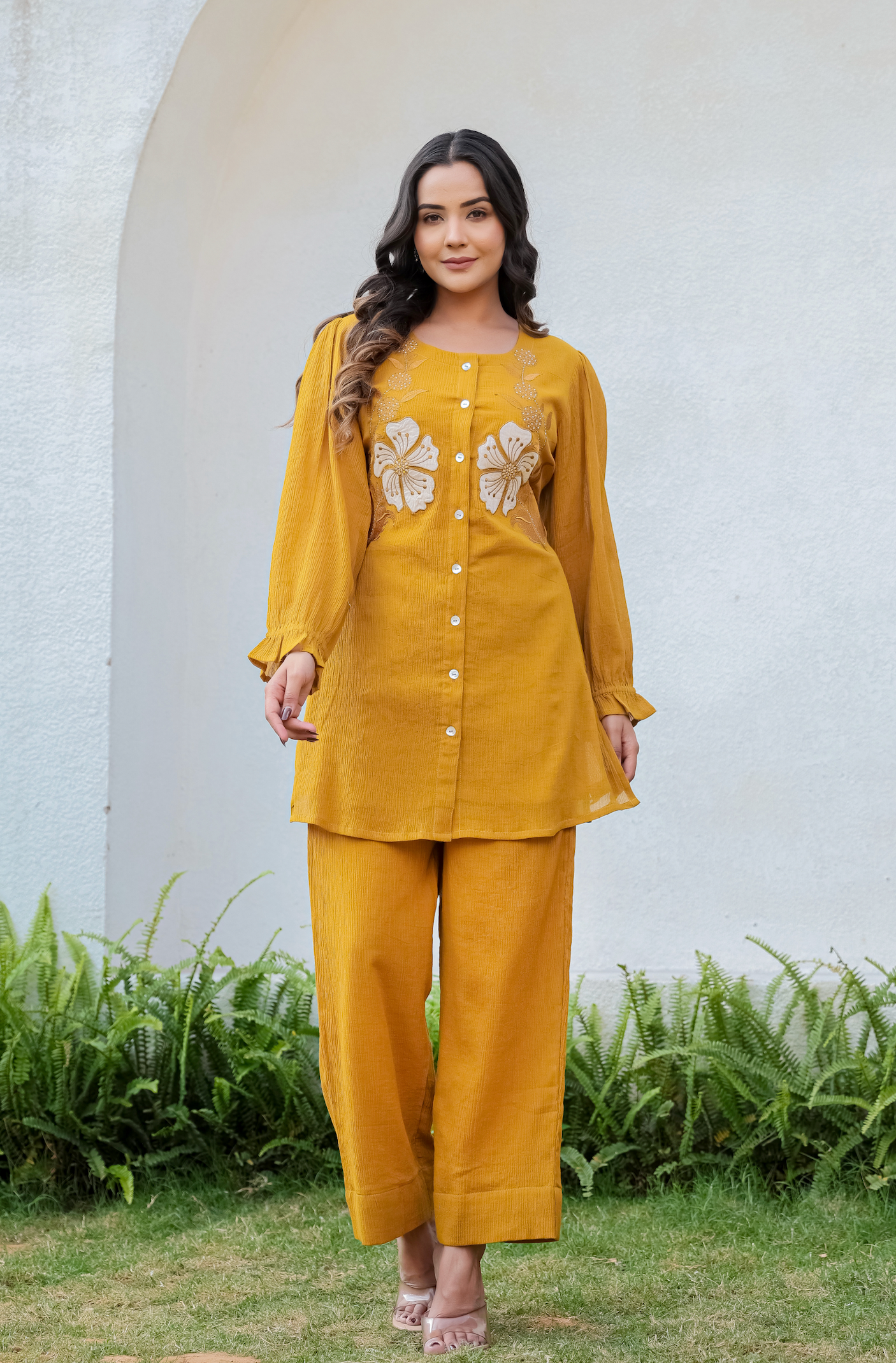 Mustard Bloom Co-ord Set