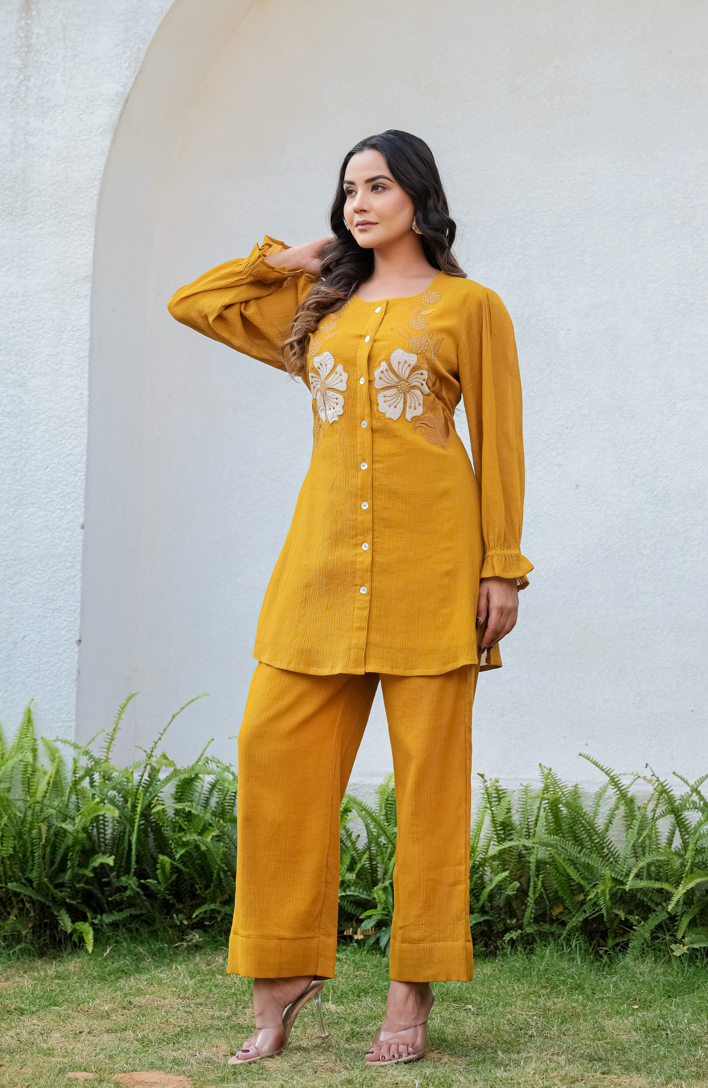 Mustard Bloom Co-ord Set
