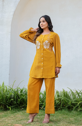 Mustard Bloom Co-ord Set