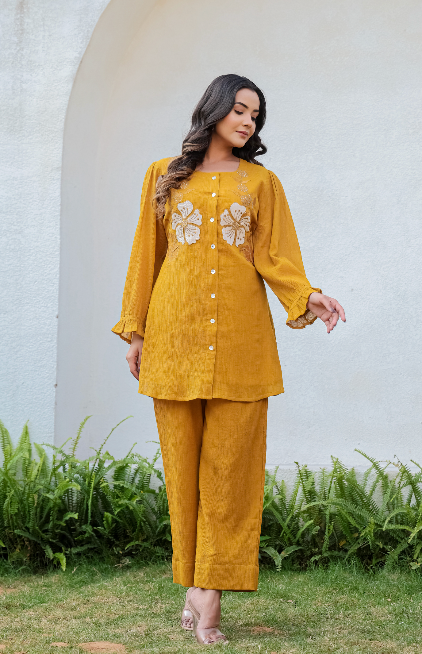 Mustard Bloom Co-ord Set