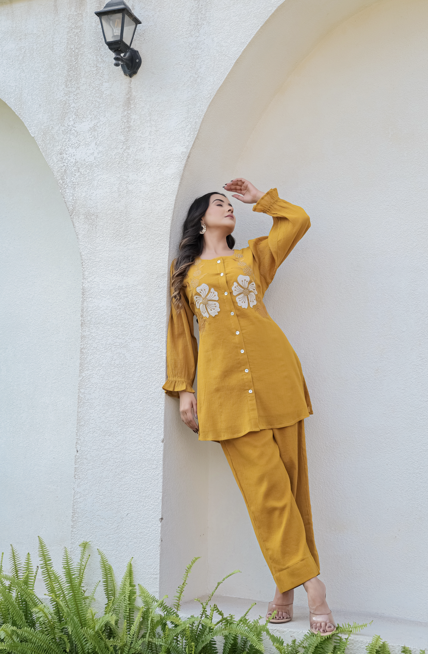 Mustard Bloom Co-ord Set