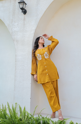 Mustard Bloom Co-ord Set