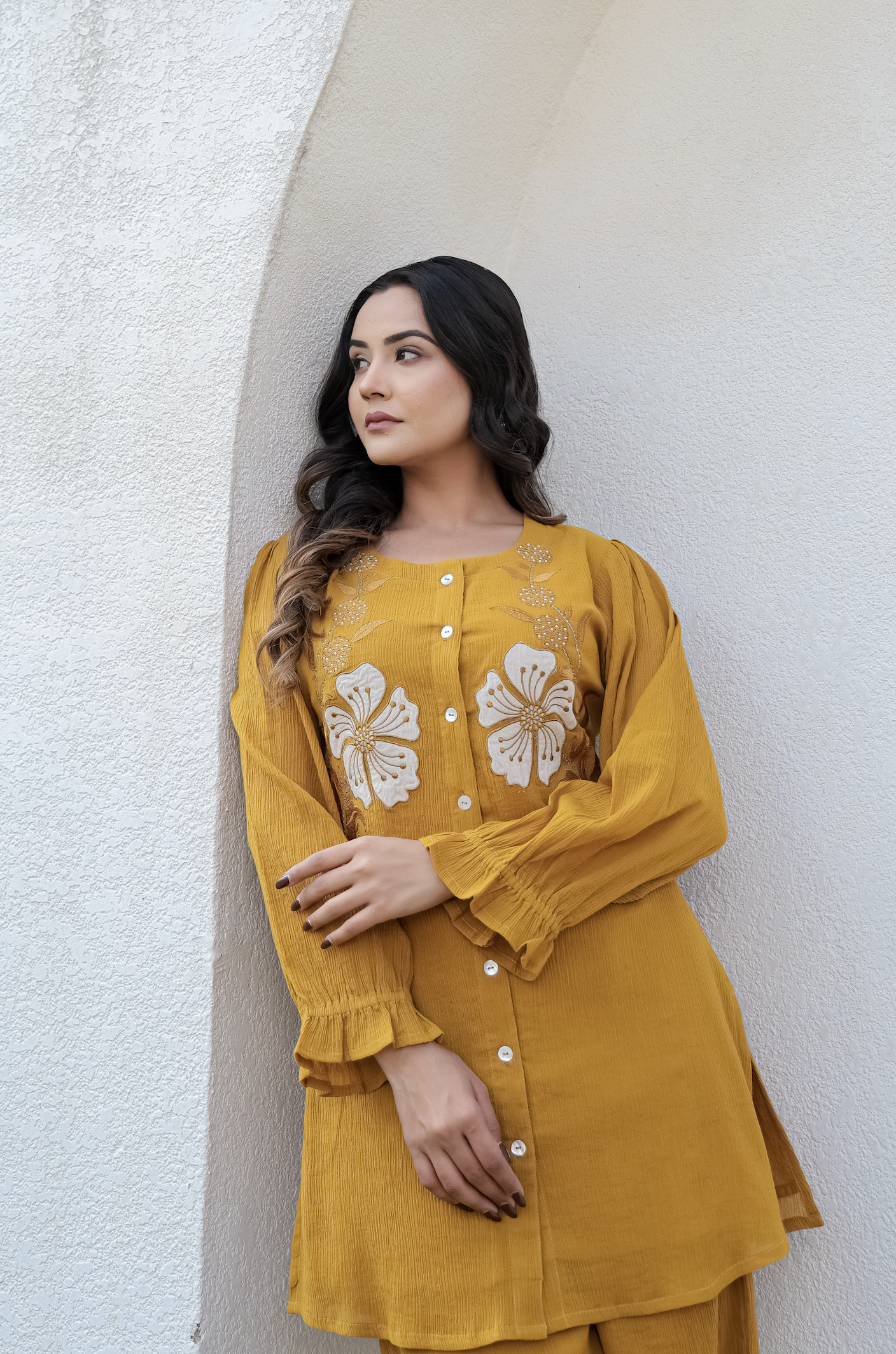 Mustard Bloom Co-ord Set