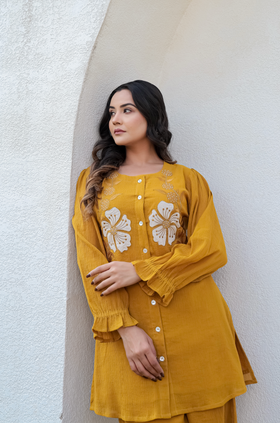 Mustard Bloom Co-ord Set