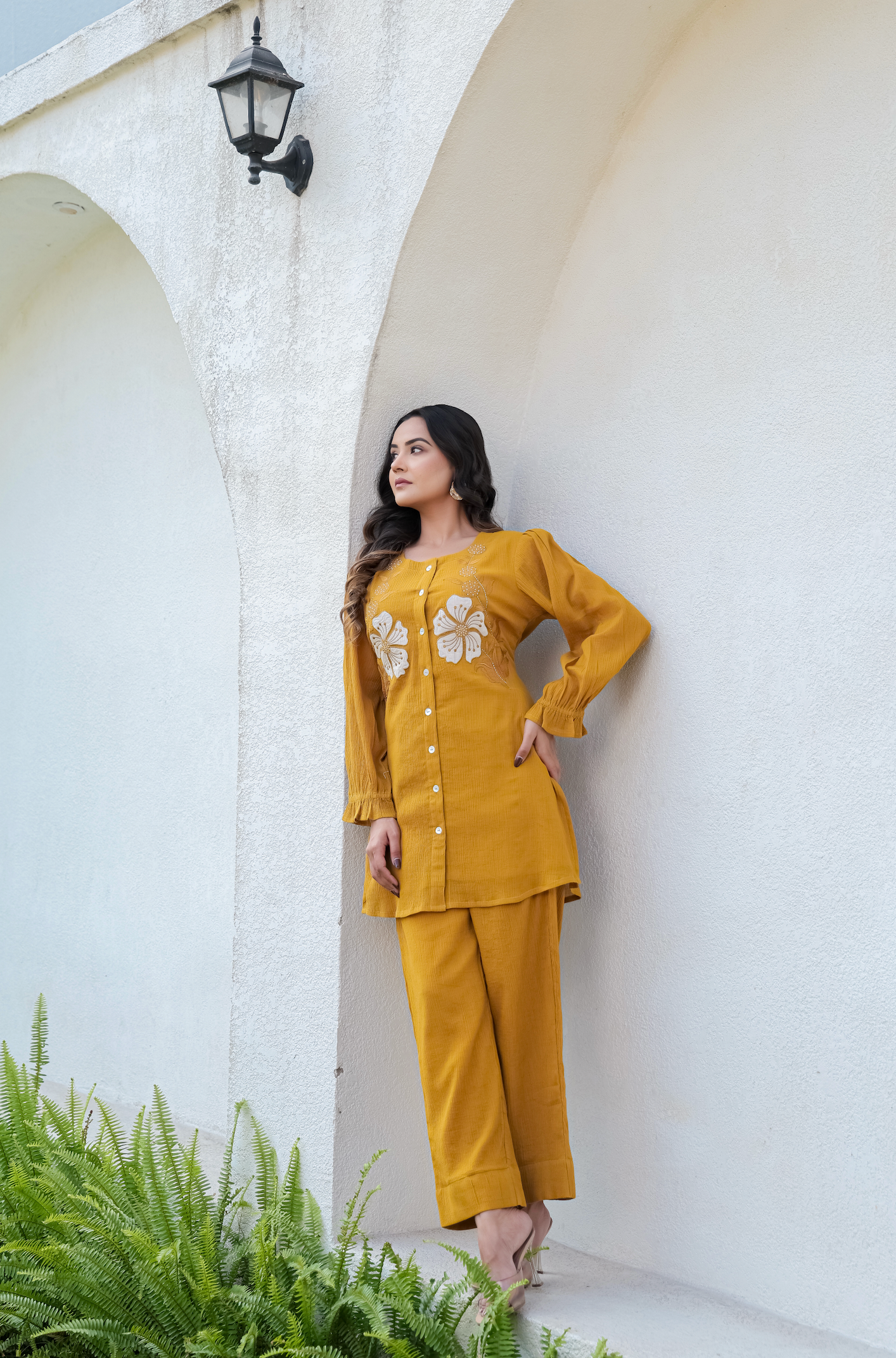 Mustard Bloom Co-ord Set