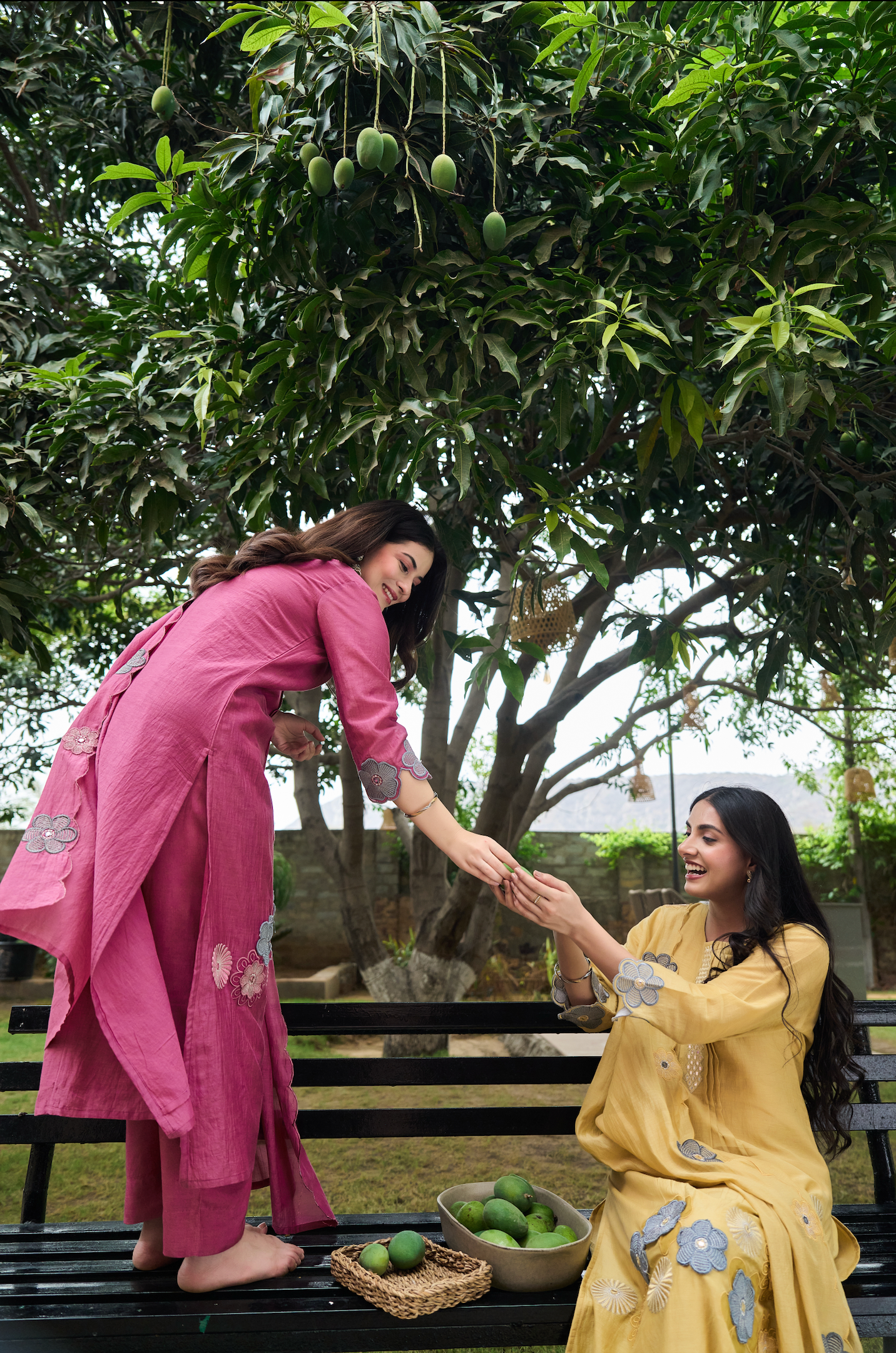 Bloomberry Blush Chanderi Suit Set