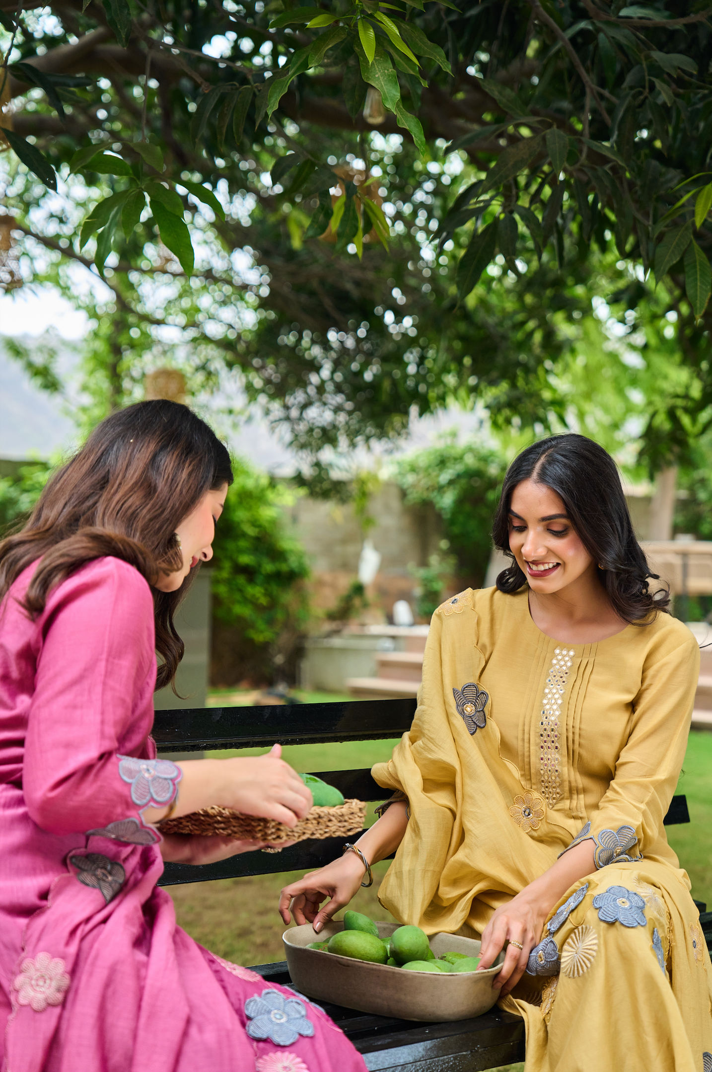 Bloomberry Blush Chanderi Suit Set