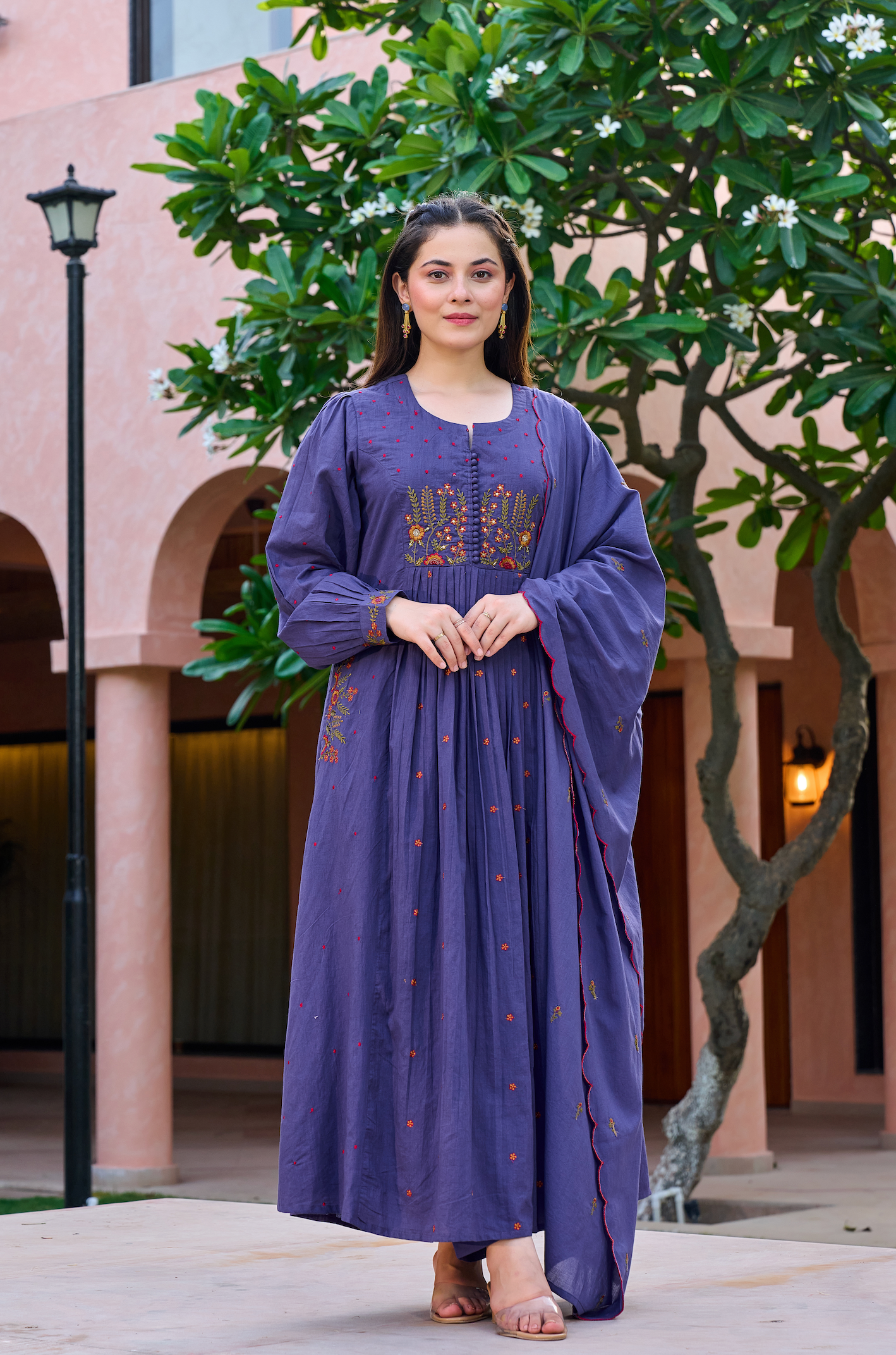 Lilac Moonlit Elegance Suit Set