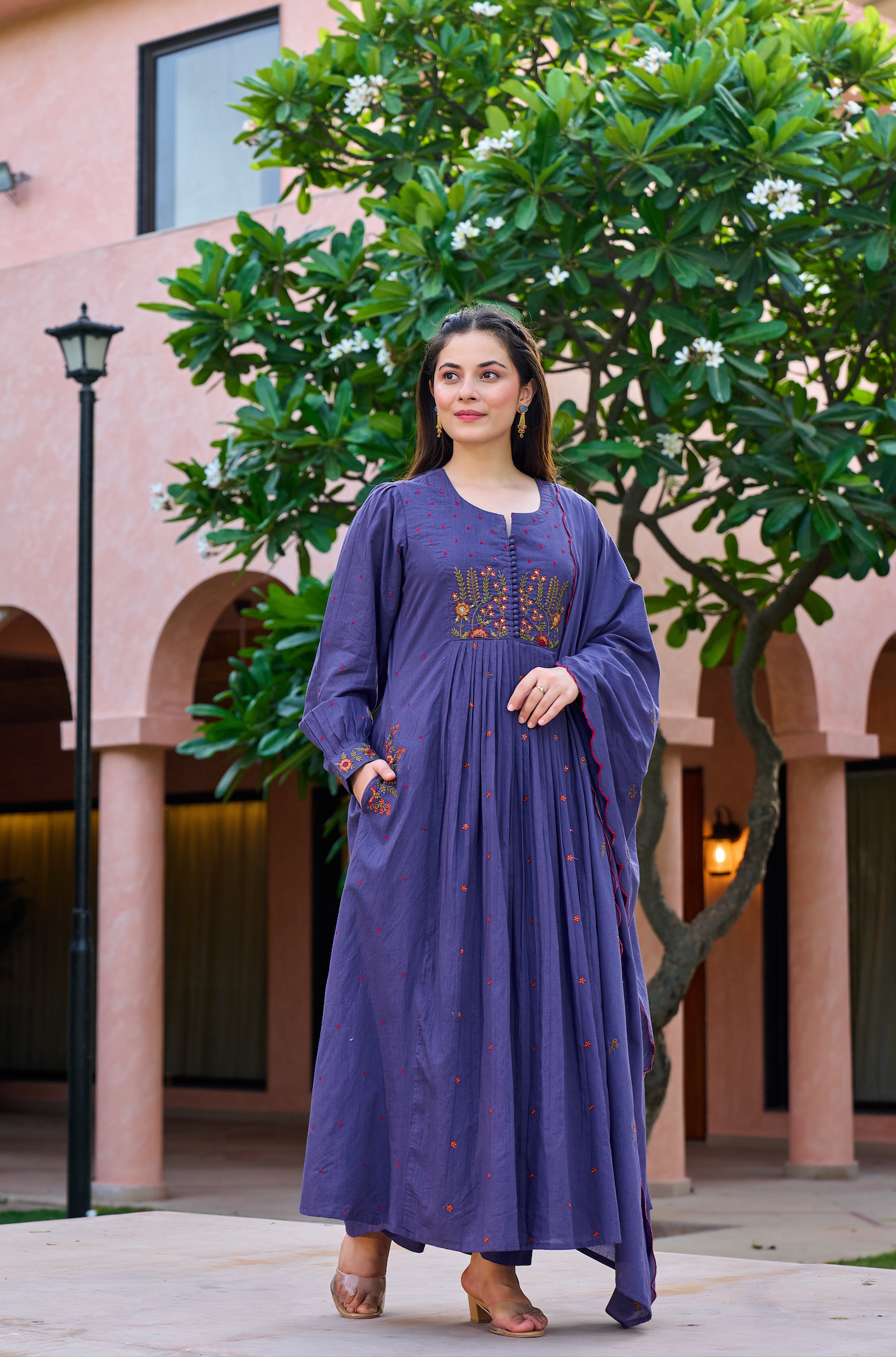 Lilac Moonlit Elegance Suit Set