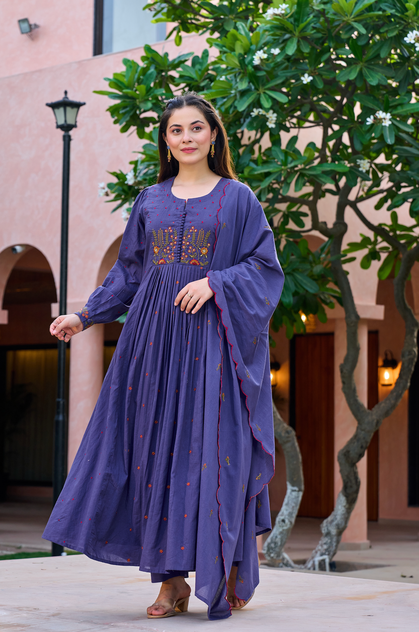 Lilac Moonlit Elegance Suit Set