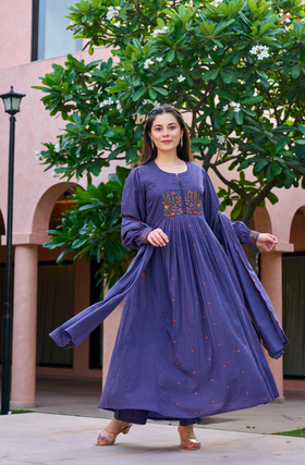 Lilac Moonlit Elegance Suit Set