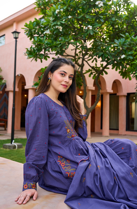 Lilac Moonlit Elegance Suit Set