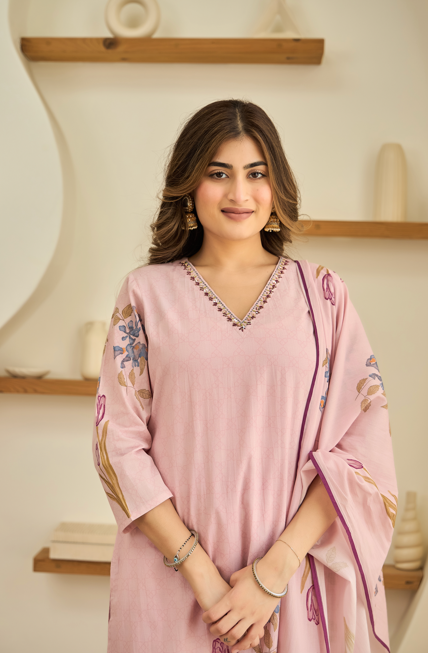 Blush Petal Pink Suit Set
