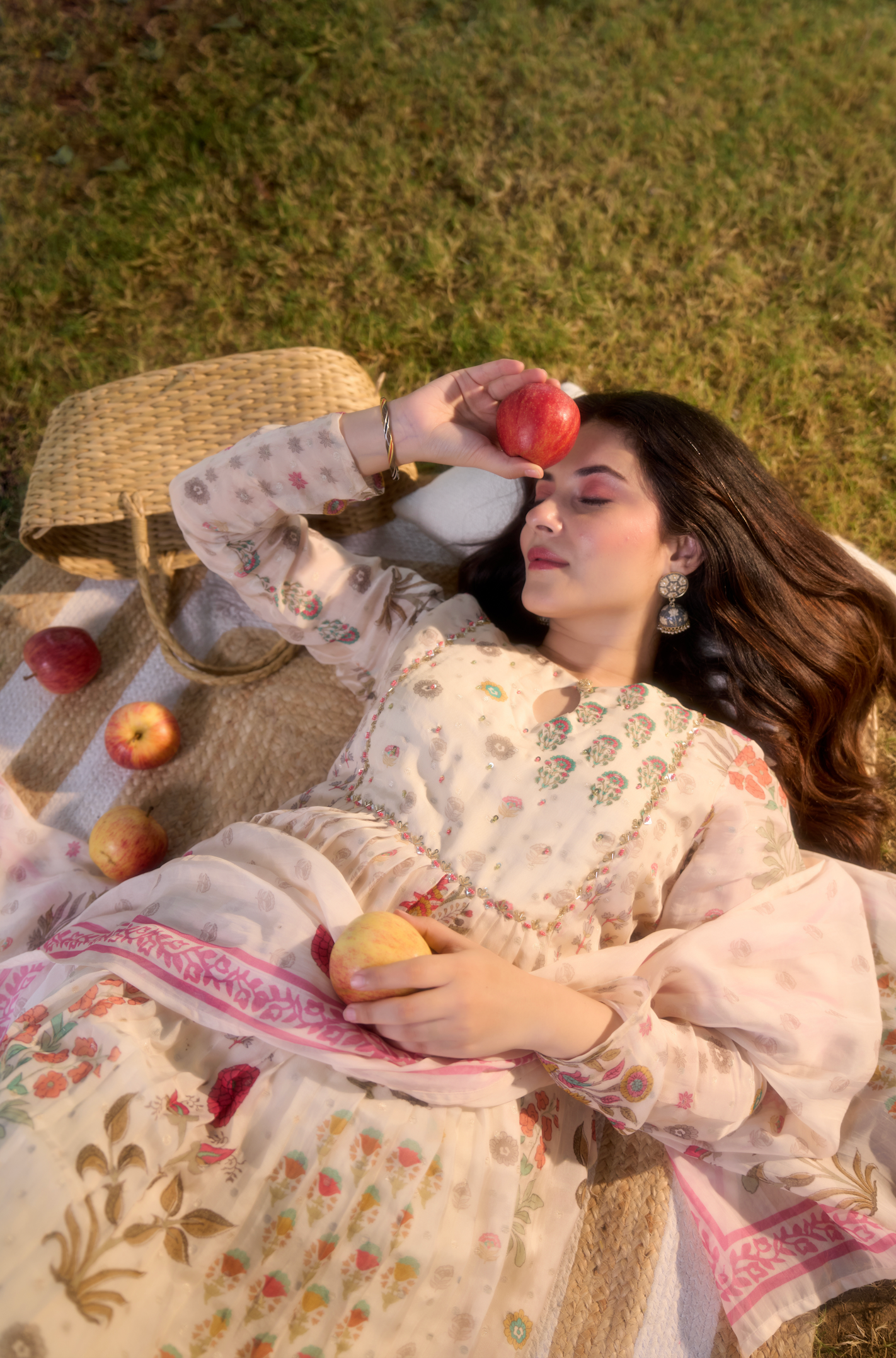 Ivory Meadow Flared Suit Set