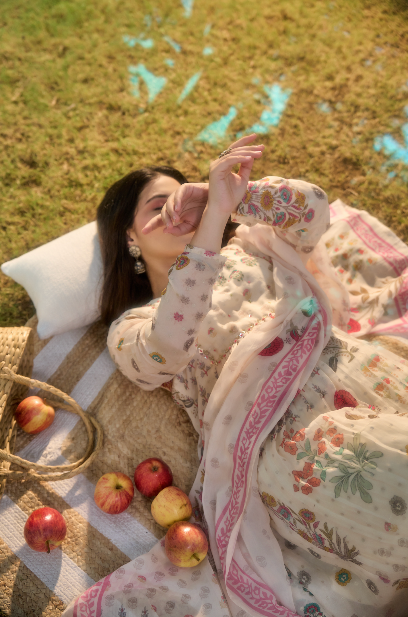 Ivory Meadow Flared Suit Set