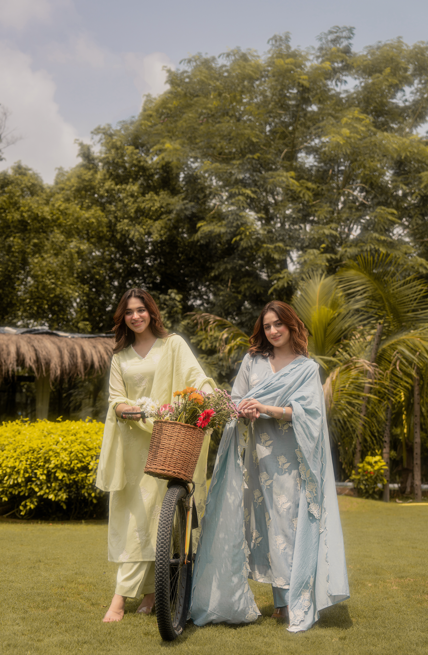Fresh Pistachio Bloom Suit Set