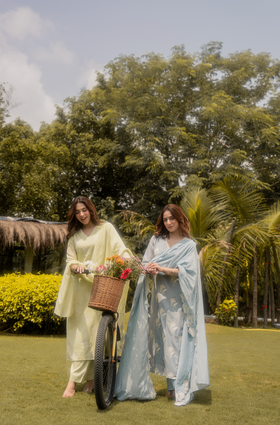 Fresh Pistachio Bloom Suit Set