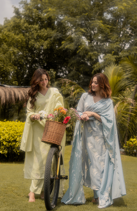 Fresh Pistachio Bloom Suit Set