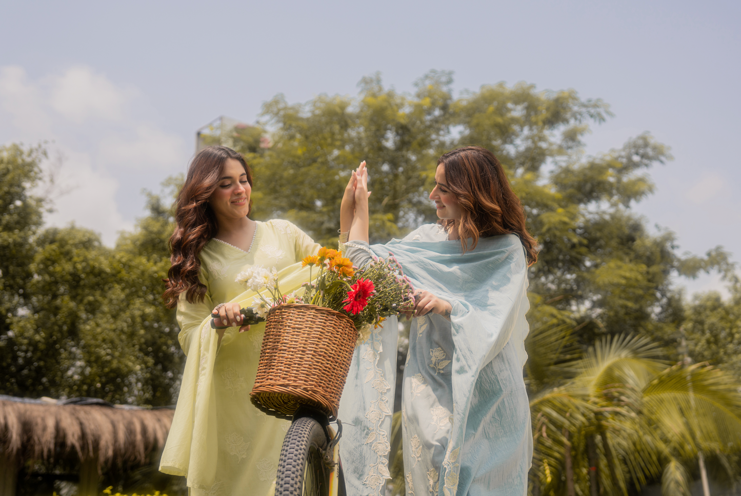 Fresh Pistachio Bloom Suit Set