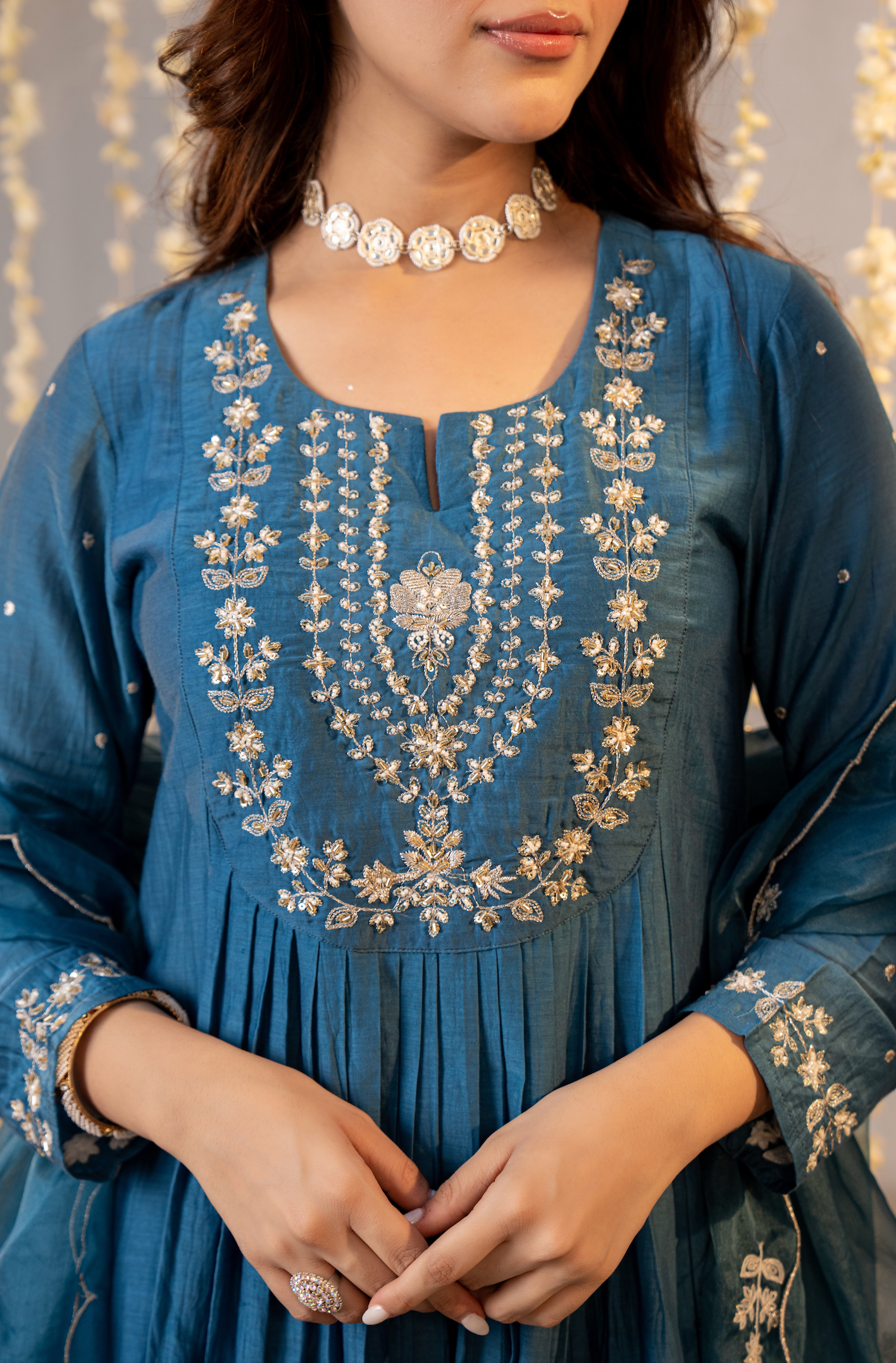 Ocean Teal Elegance Suit Set