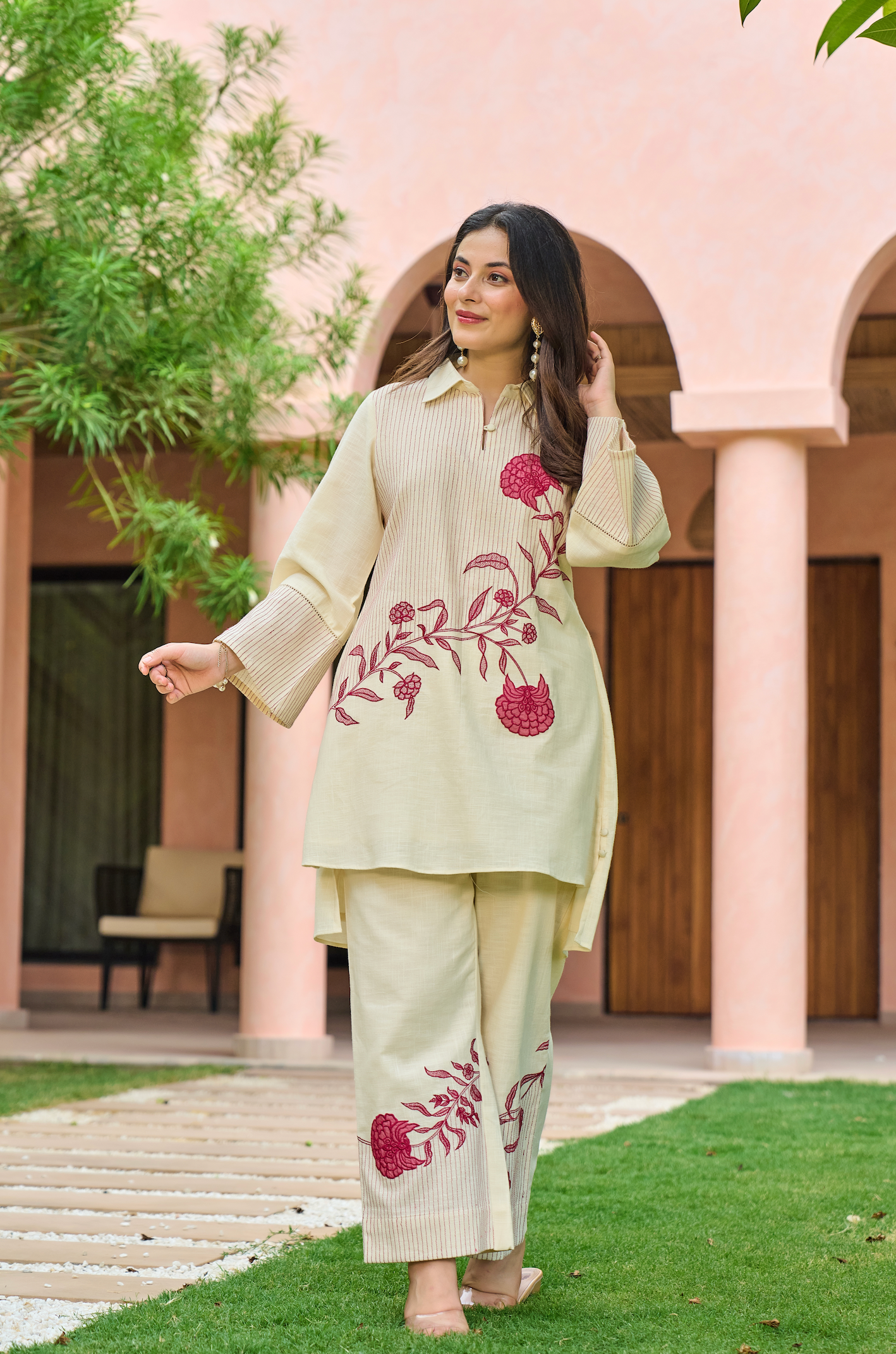 Fuchsia Bloom Co-ord Set