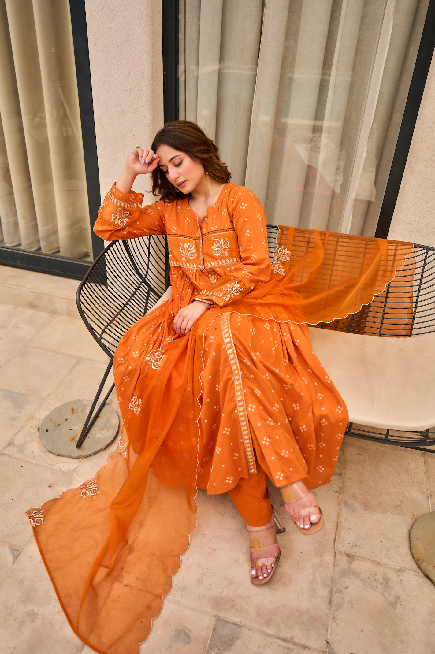 Sunset Glow Cotton Ensemble