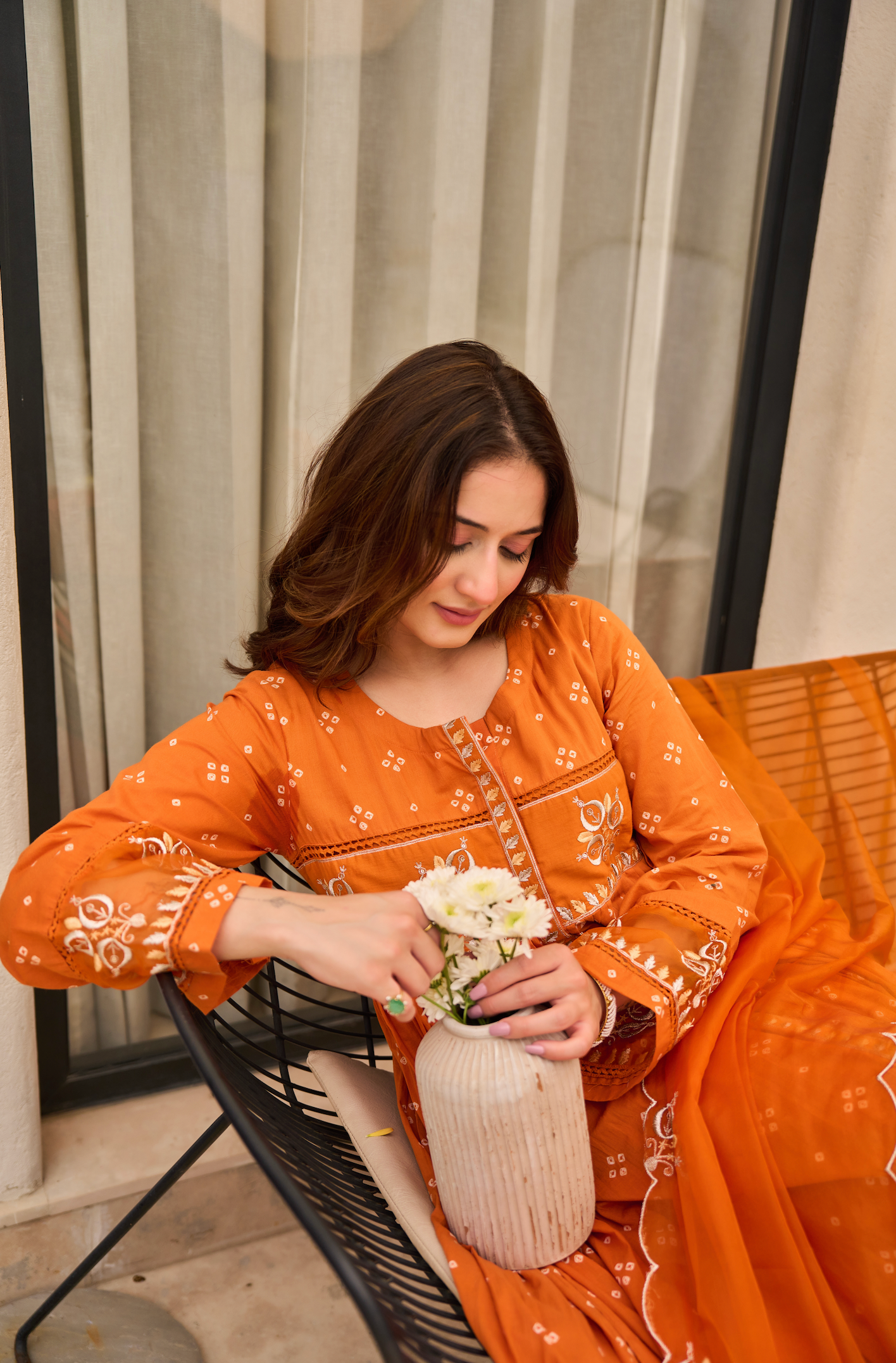 Sunset Glow Cotton Ensemble