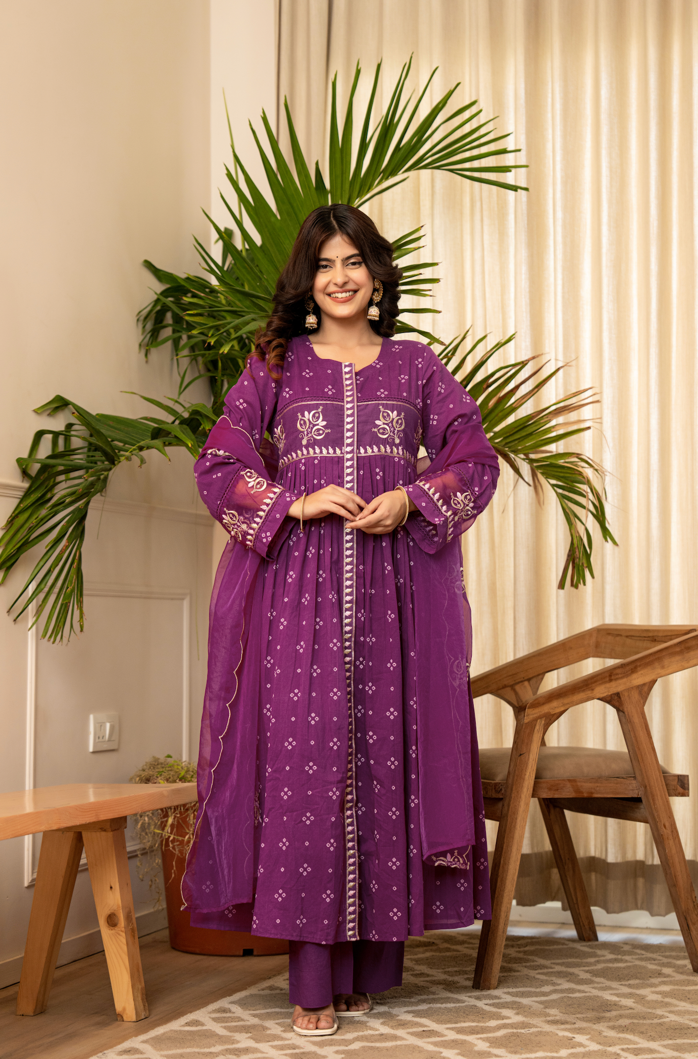 Majestic Mauve Cotton Ensemble