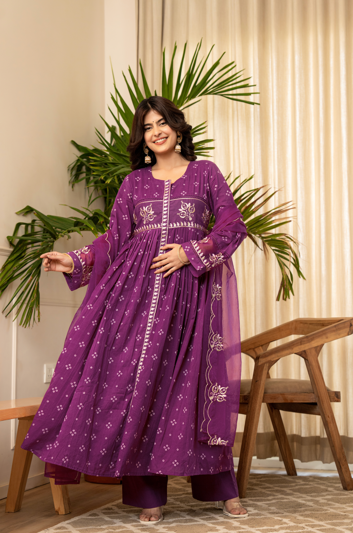 Majestic Mauve Cotton Ensemble