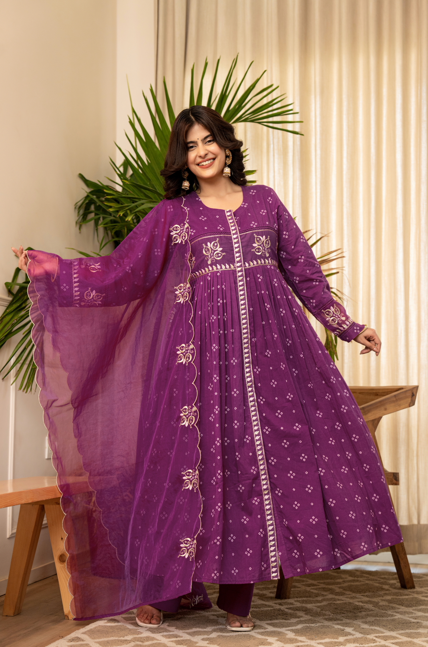 Majestic Mauve Cotton Ensemble