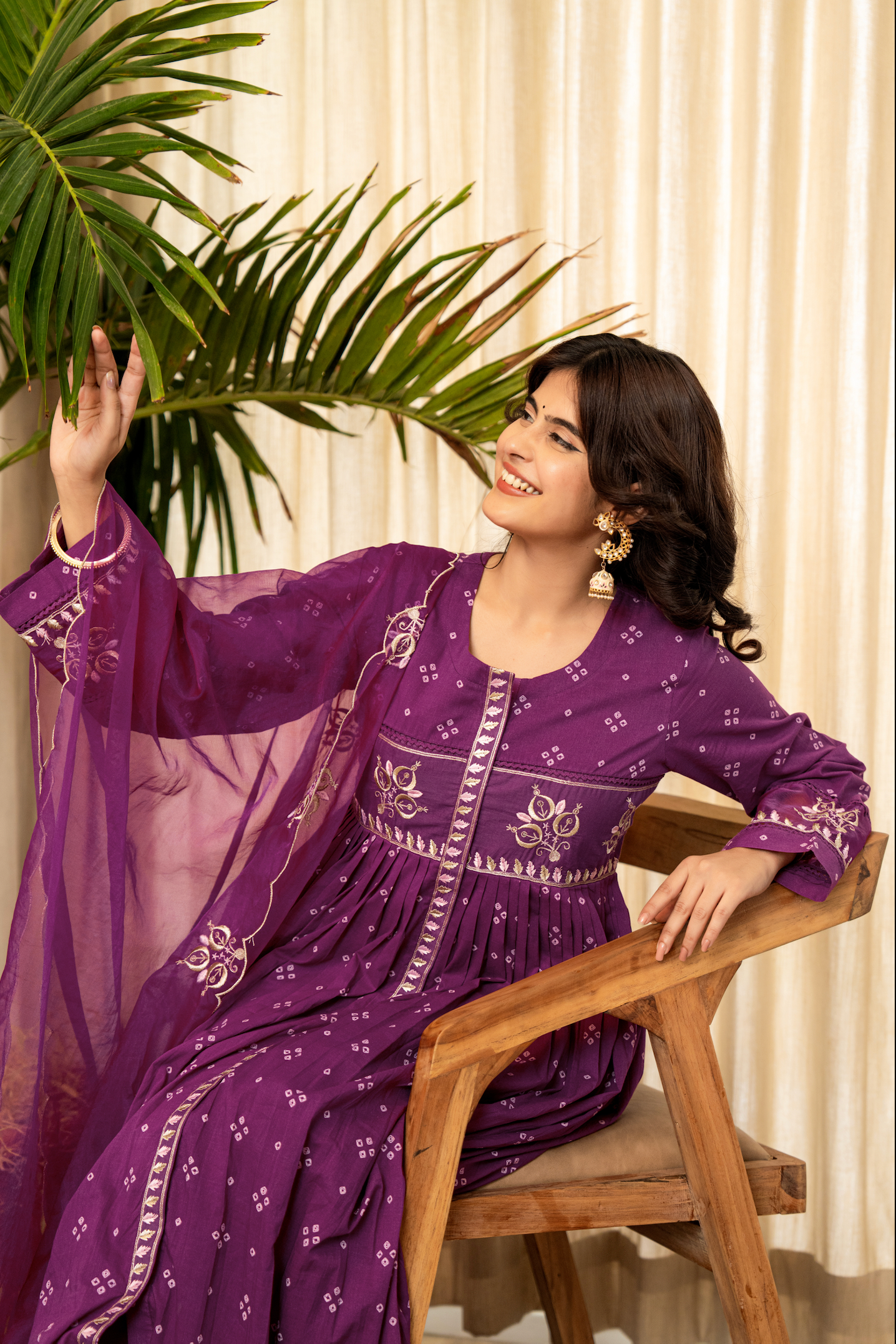 Majestic Mauve Cotton Ensemble