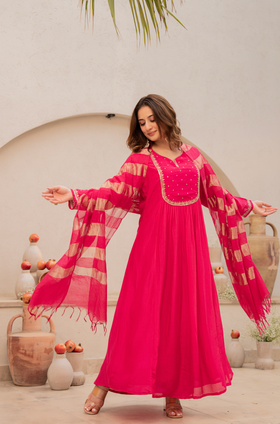 Rani Royale Mulberry Silk Suit Set