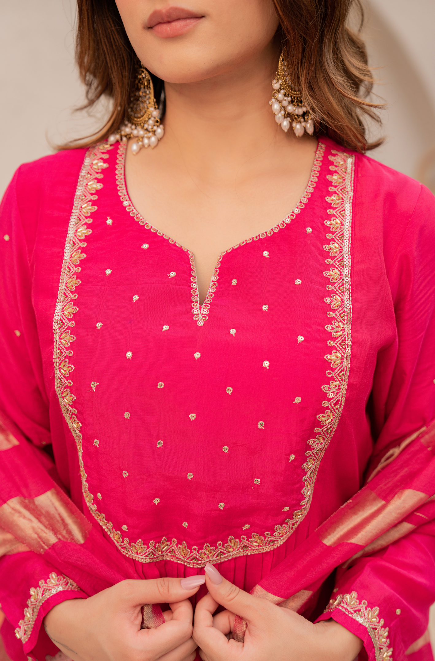 Rani Royale Mulberry Silk Suit Set