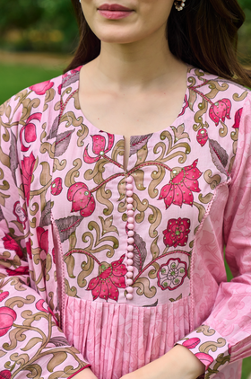 Blush Rose Printed Suit Set