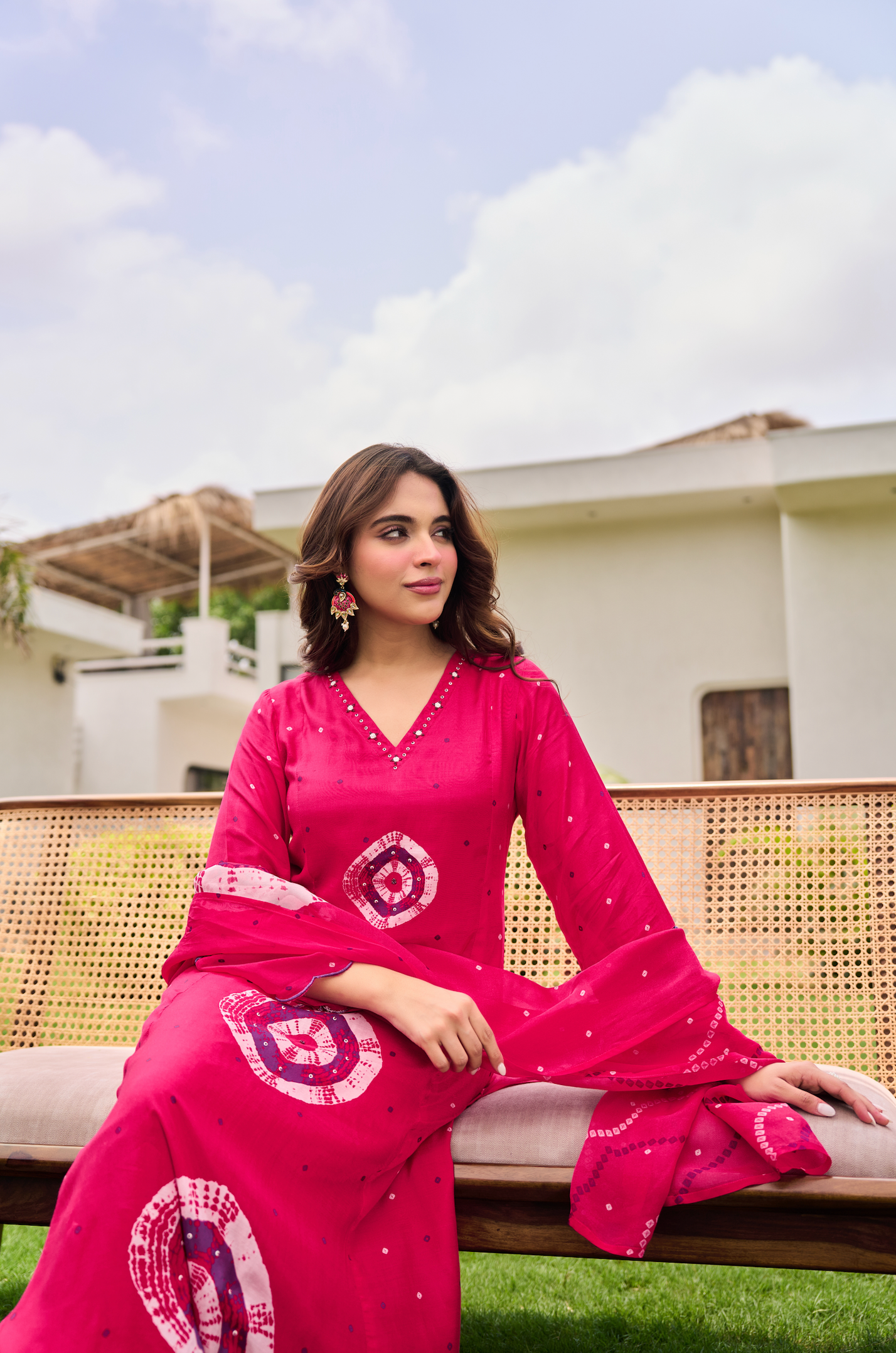 Rani Pink Muslin Suit Set