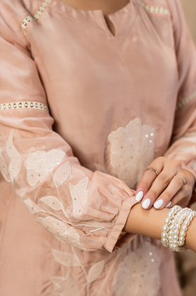 Blush Bloom Mulberry Silk Coord Set