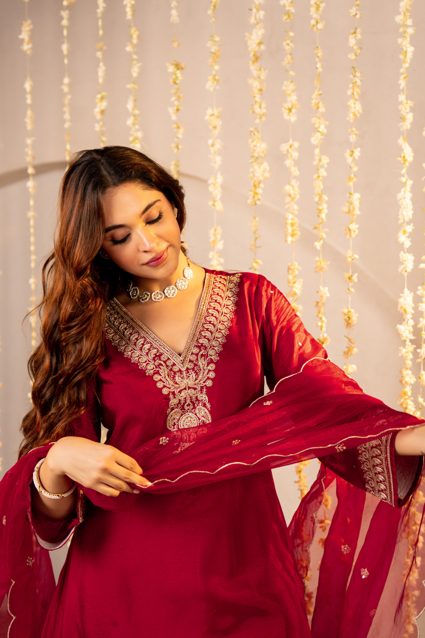 Rosé Ember Silk Suit Set