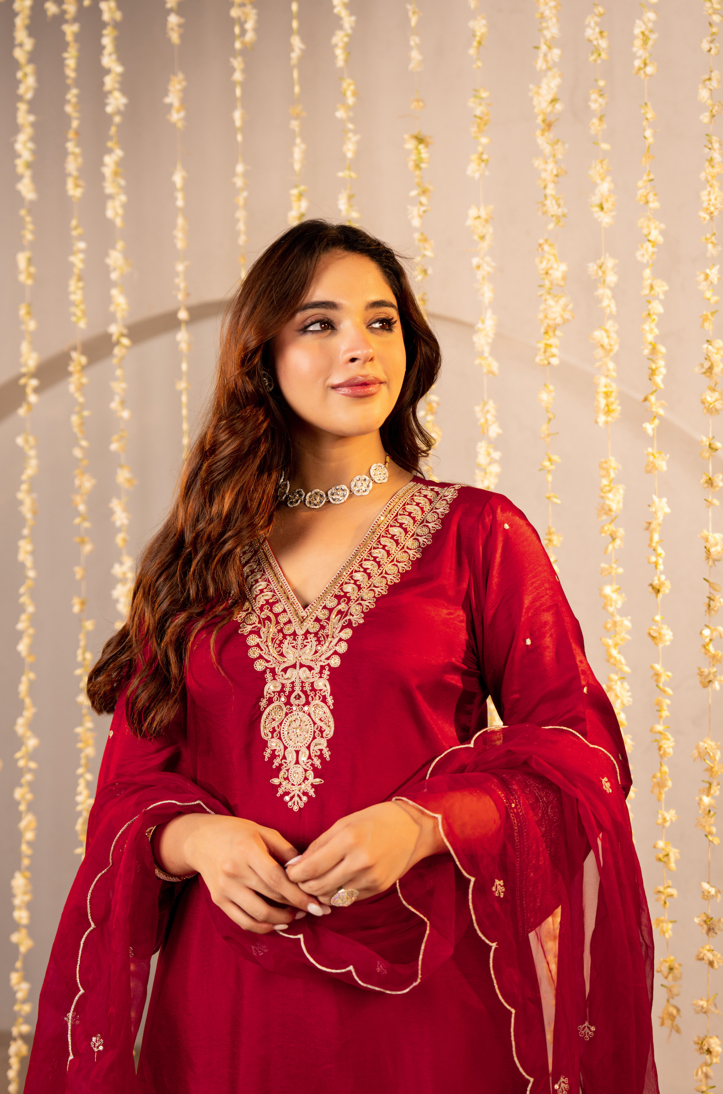 Rosé Ember Silk Suit Set