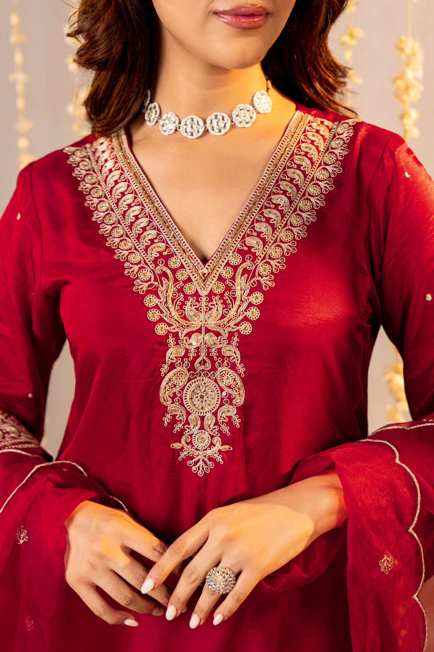 Rosé Ember Silk Suit Set