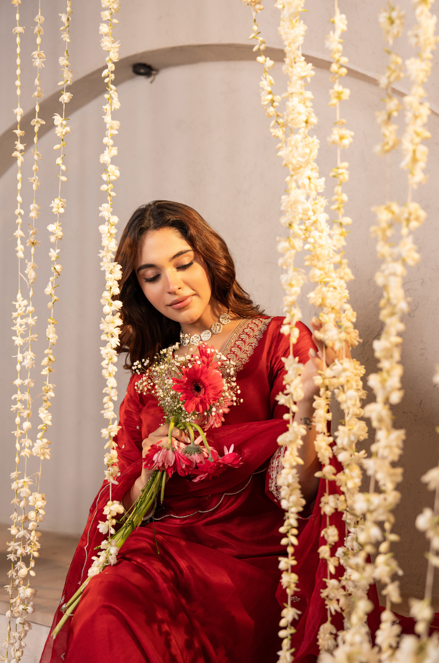 Rosé Ember Silk Suit Set